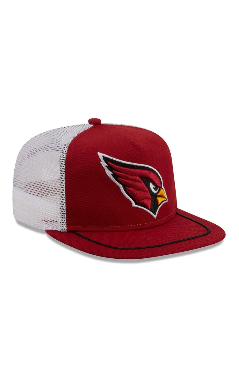 New Era Men's New Era Cardinal/White Arizona Cardinals Original Classic Golfer Adjustable Hat, Alternate, color, Cardinal