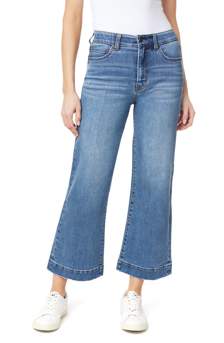 CURVE APPEAL Summer in the City 27-Inch High Rise Crop Flare Leg Jeans, Main, color, Capri