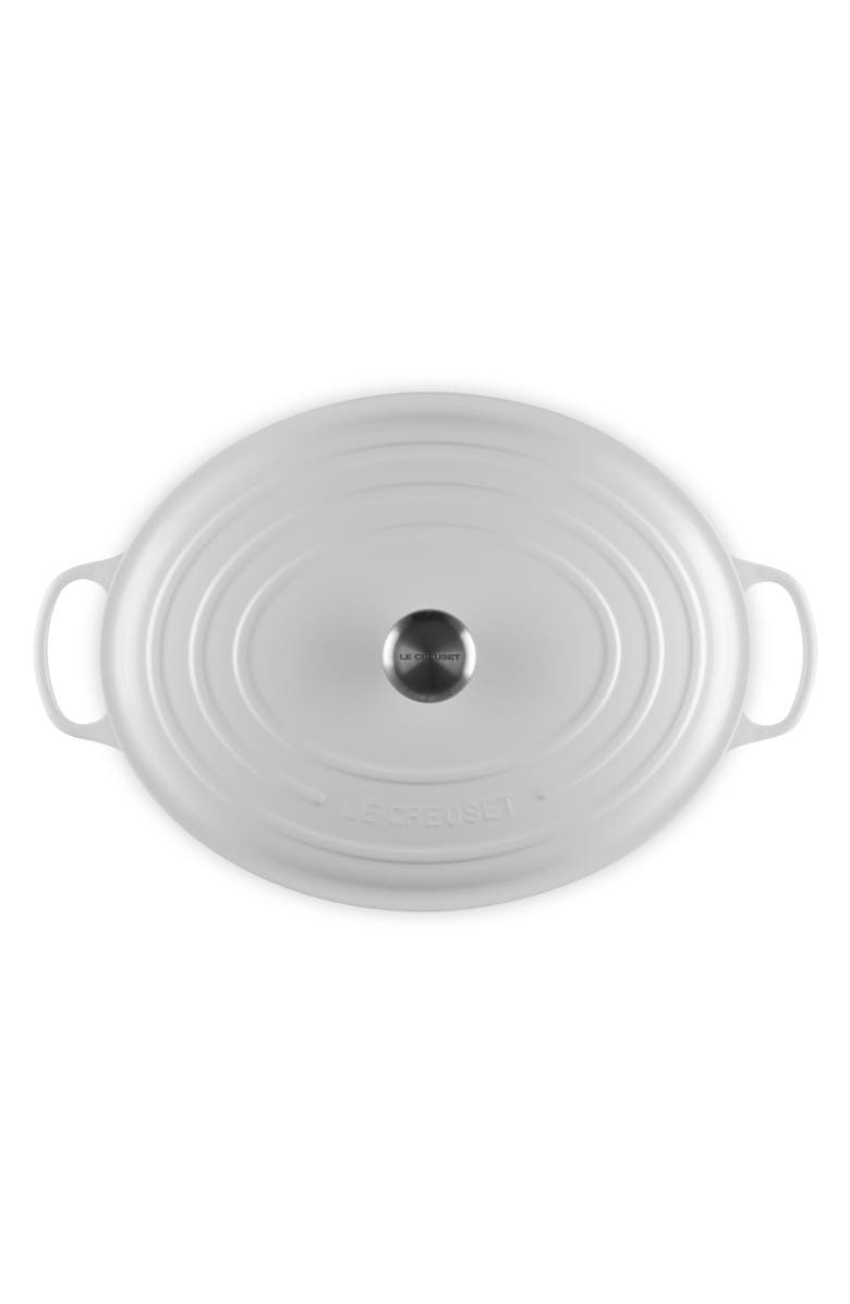 Le Creuset Signature 15 1/2-Quart Oval Enamel Cast Iron French/Dutch Oven, Alternate, color, White