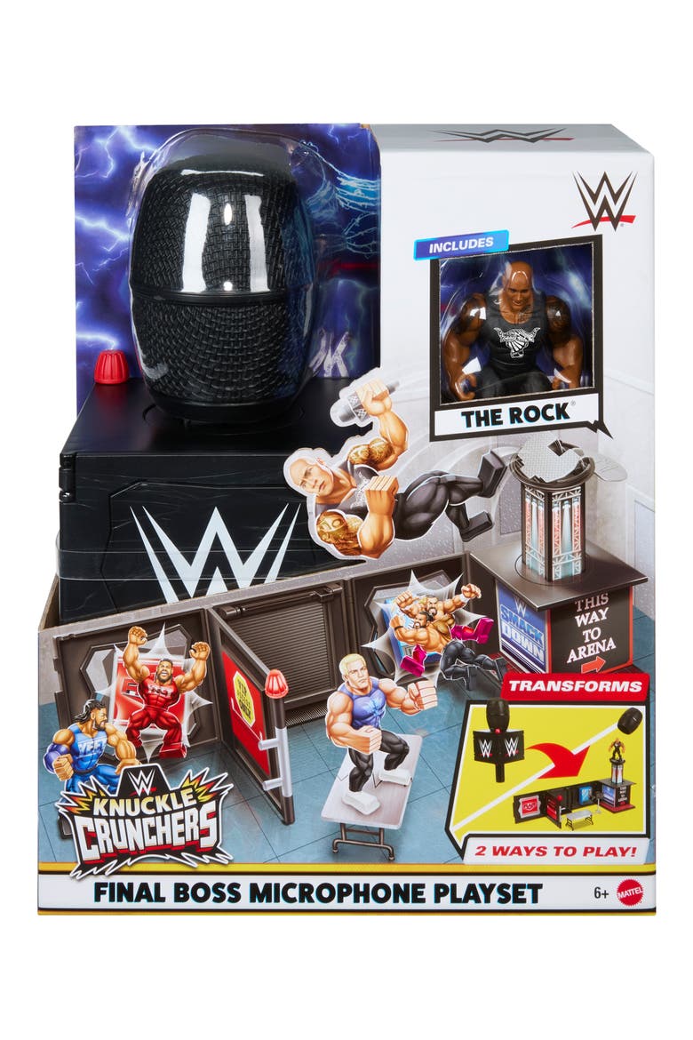 WWE Knuckle Crunchers Final Boss Microphone Playset, Alternate, color, NONE