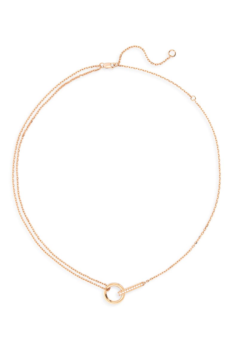 Berbere Modular Diamond Pendant Necklace, Main, color, ROSE GOLD