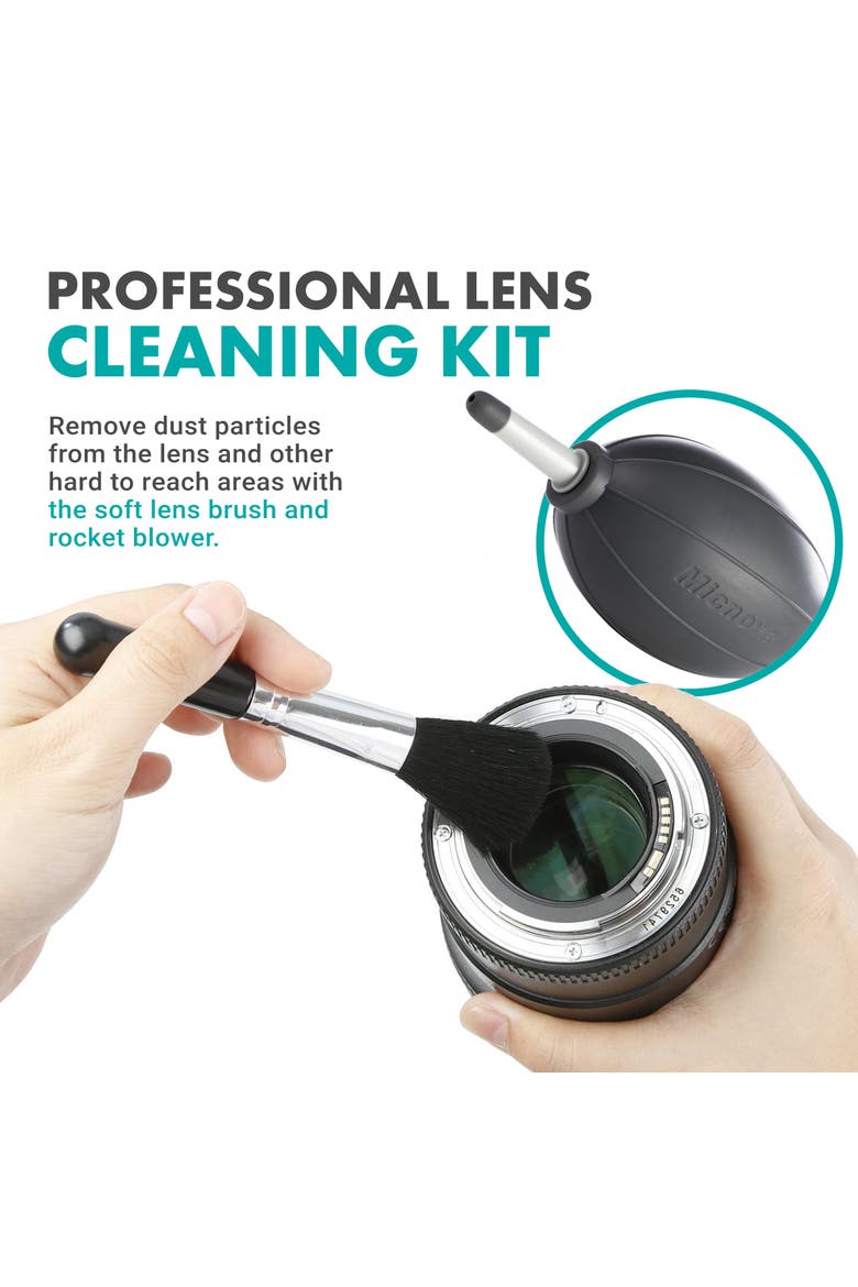 Deluxe Essentials Camera Sensor Cleaning Kit for DSLR Cameras, Alternate, color, Black