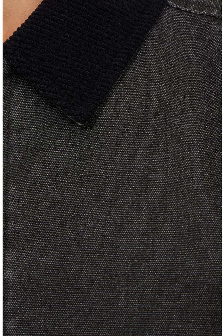 Washed Twill Jacket, Alternate, color, BLACK