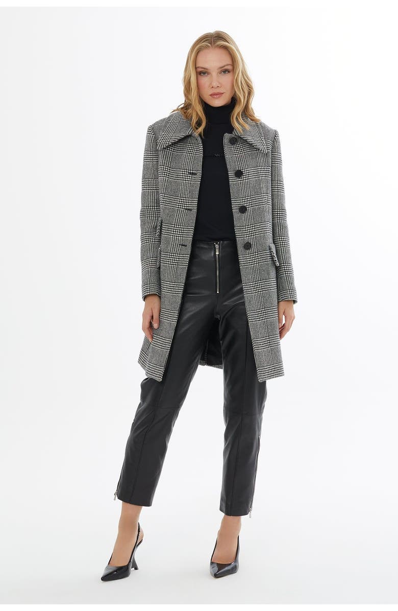 Gizia Button Closure Jacket with Pockets and Back Vent, Alternate, color, Black