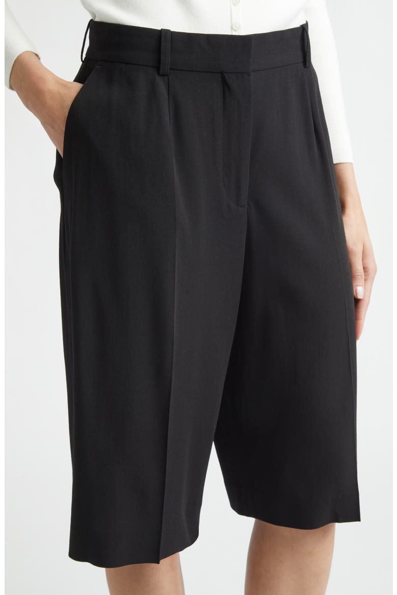 Fluid Wide Leg Shorts, Alternate, color, BLACK