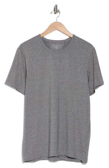 Daniel Buchler Marled Pajama T-shirt In Grey