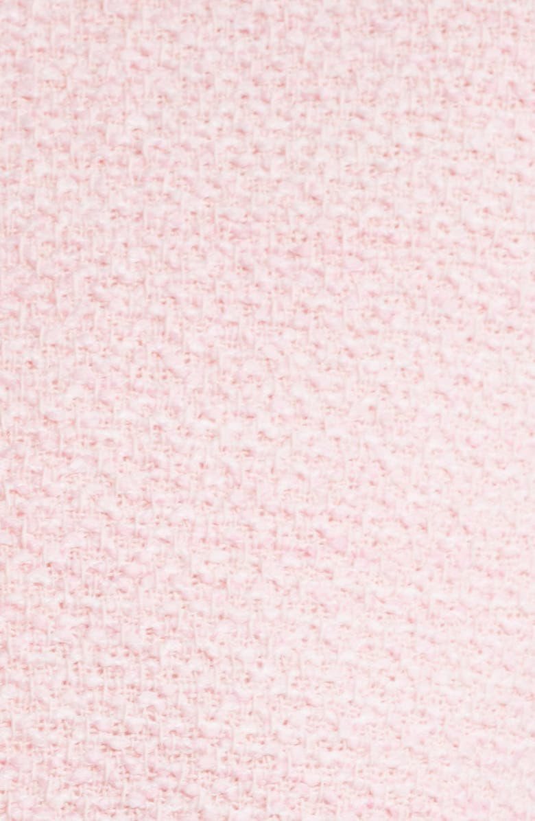 LoveShackFancy Leilana Lace Accent Crop Jacket, Alternate, color, Strawberry Spritz