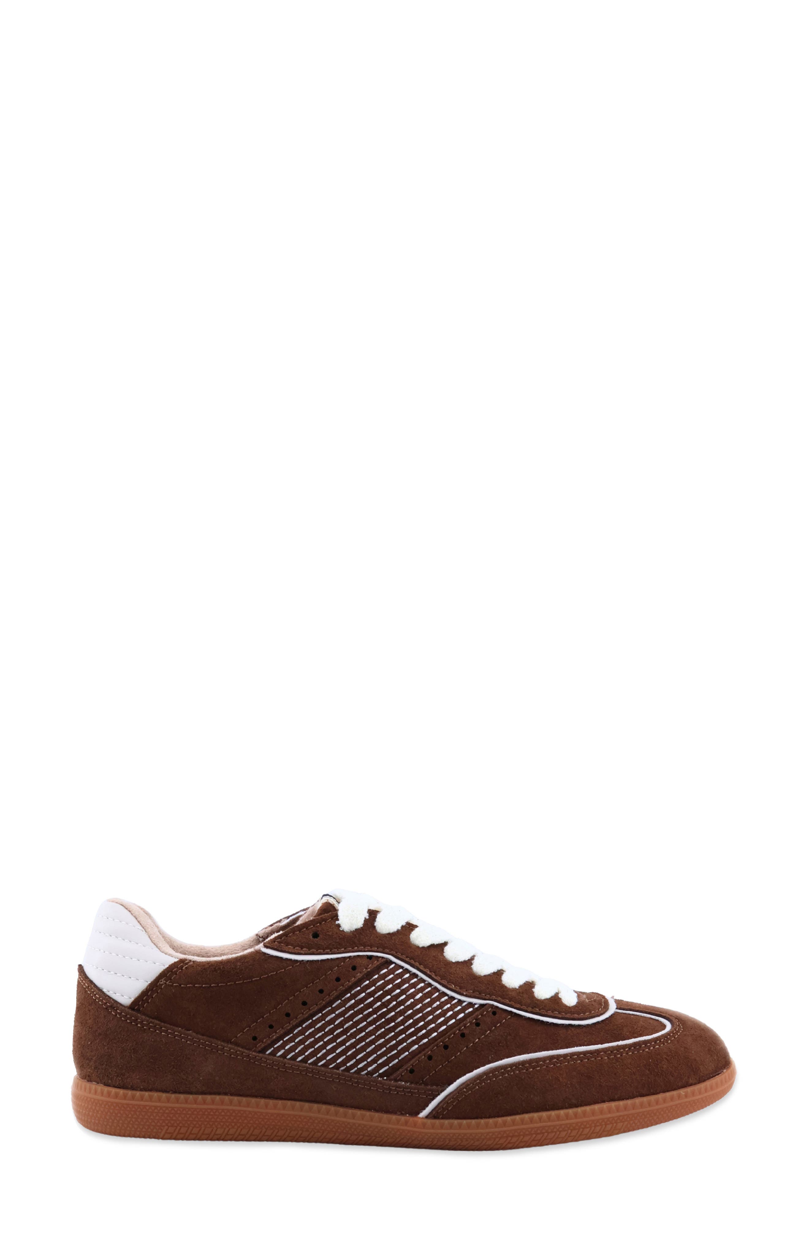 Sophie Faux Suede Sneaker, Alternate, color, BROWN SUEDE