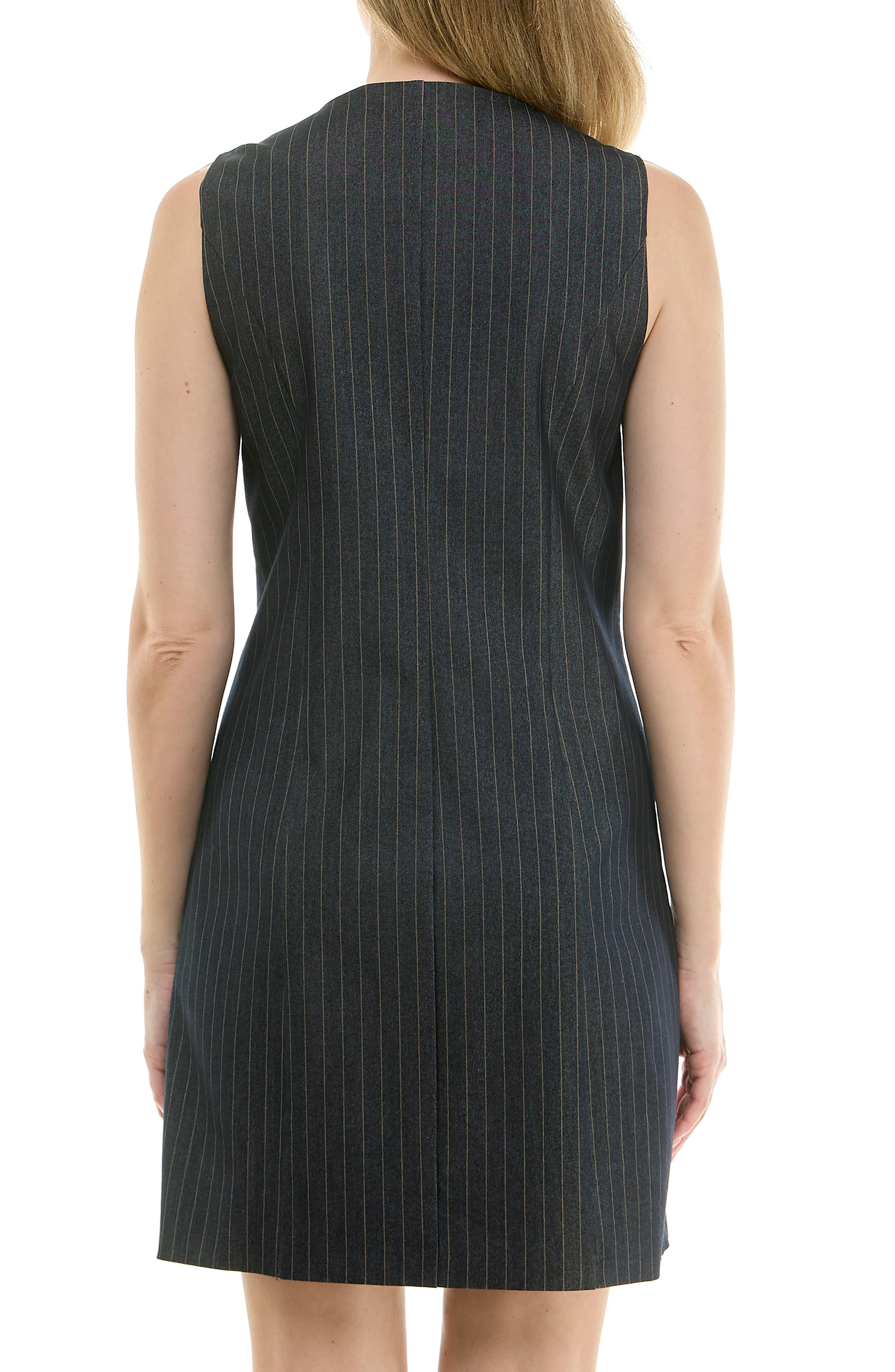 Pinstripe Sleeveless Shift Dress (Women) | Nordstromrack