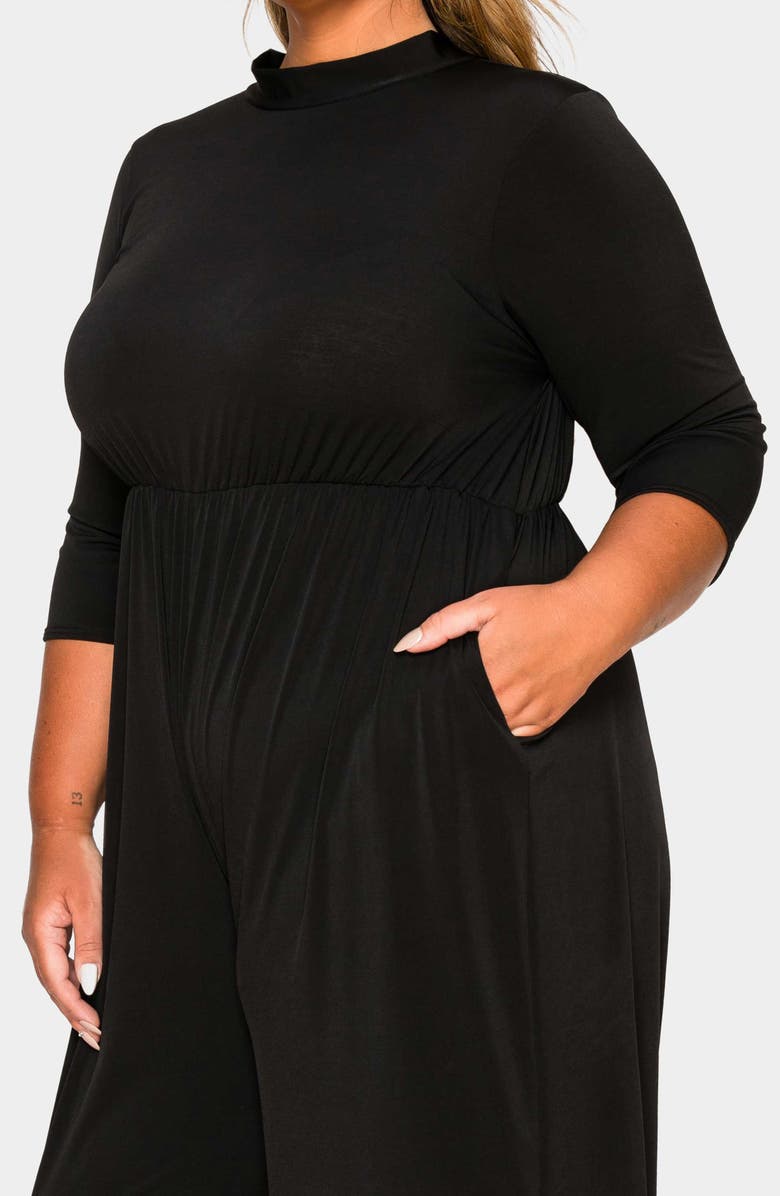 L I V D Summer Wide Leg Jumpsuit, Alternate, color, Black