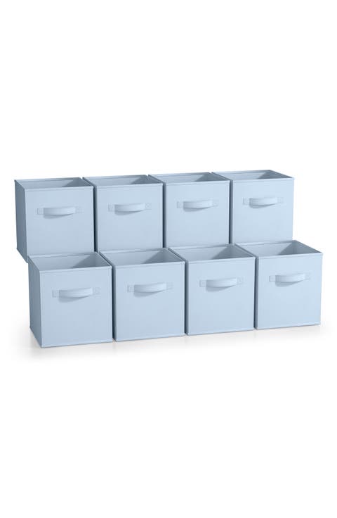 8-Pack Foldable Storage Cube Bins