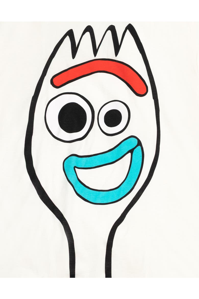 Toy Story Cosplay Short Sleeve T-Shirt, Alternate, color, Forky Off White