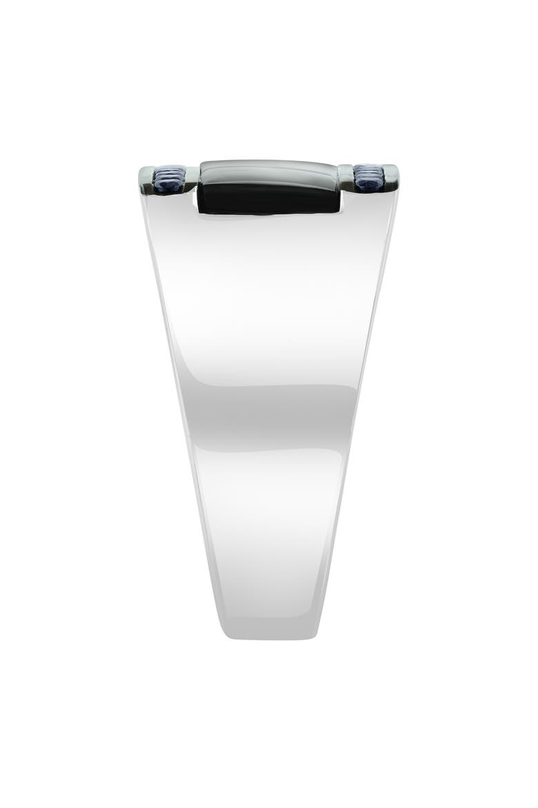 Onyx & Spinel Signet Ring, Alternate, color, BLACK