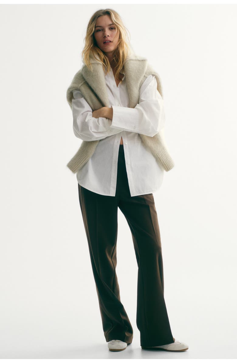 H&M Tailored Twill Trousers, Alternate, color, 