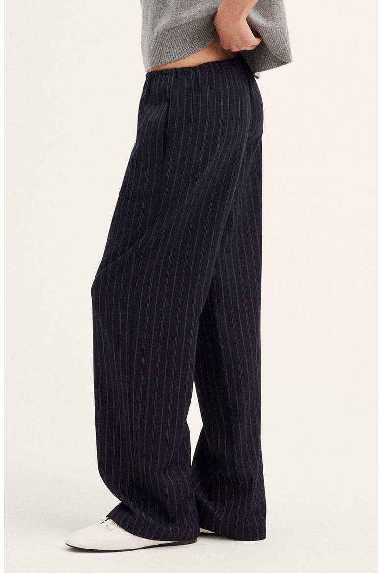 The Devon Pant, Alternate, color, NAVY CREAM STRIPE