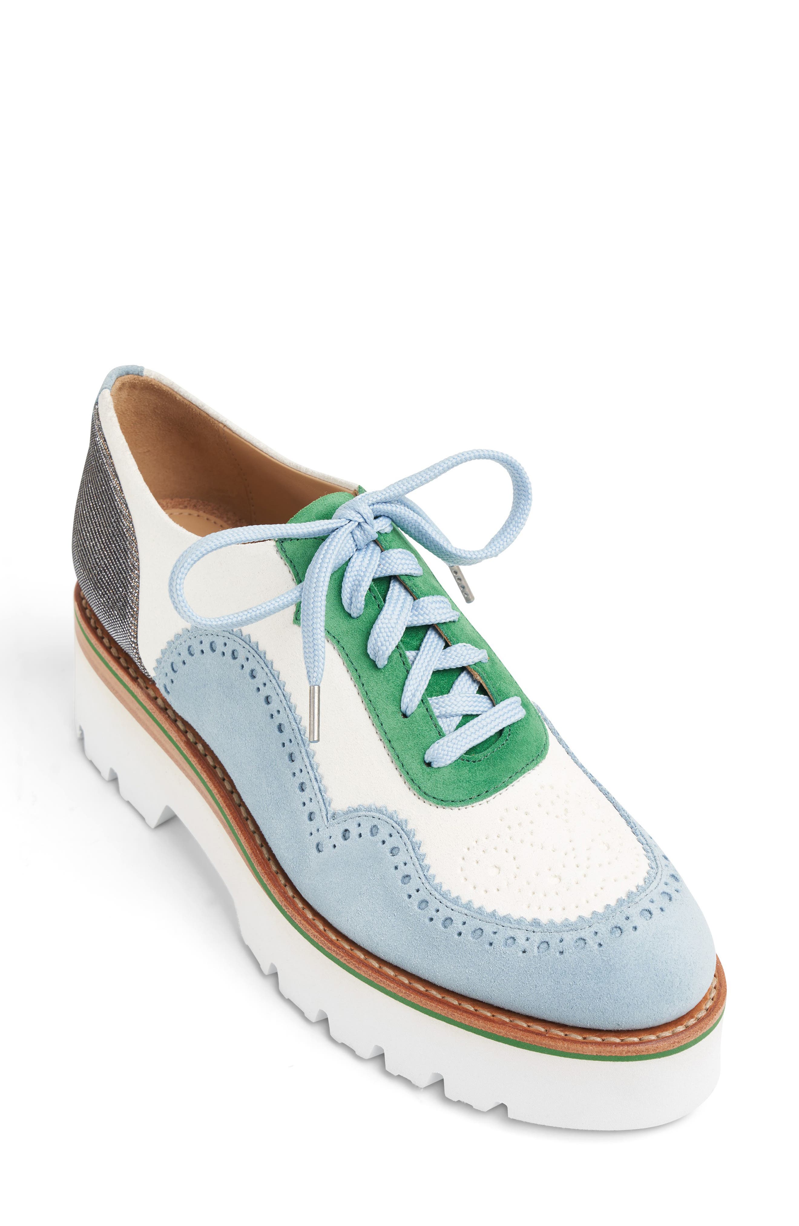 The Office of Angela Scott Ms. Elaine Colorblock Platform Derby, Main, color, 