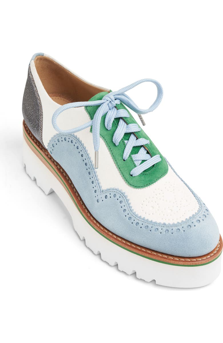 The Office of Angela Scott Ms. Elaine Colorblock Platform Derby, Main, color,