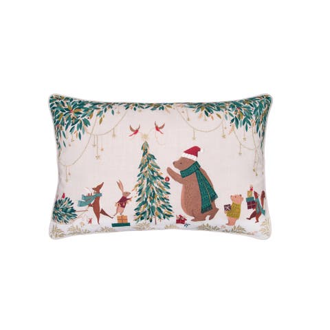 Tree Decorating Accent Throw Pillow 14" x 22"