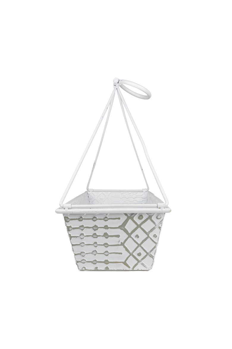 Multi Pattern Metal Caddy, Main, color, White