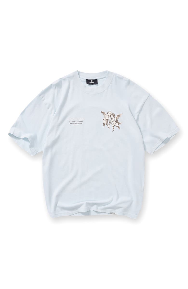 Represent Legacy Cherubs Cotton Graphic T-Shirt, Alternate, color, Cloud