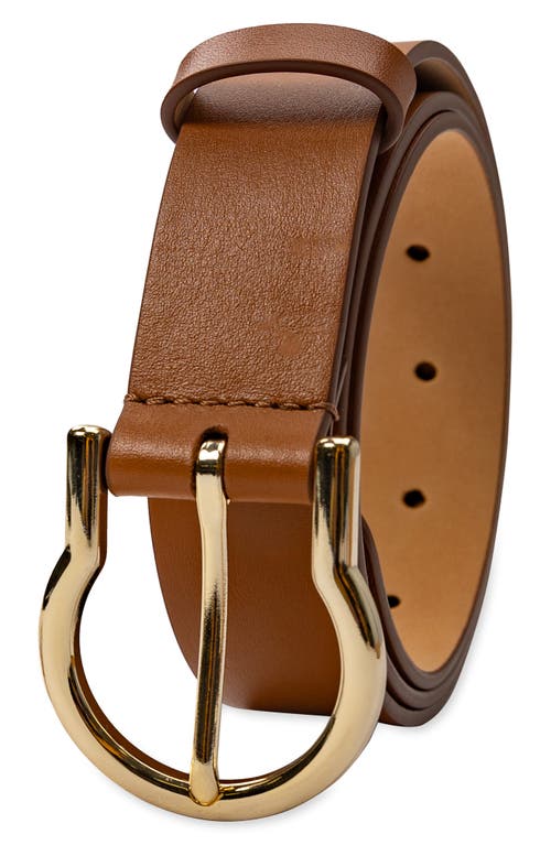 Cole Haan Women's Classic Hinged Buckle Belt In Tan