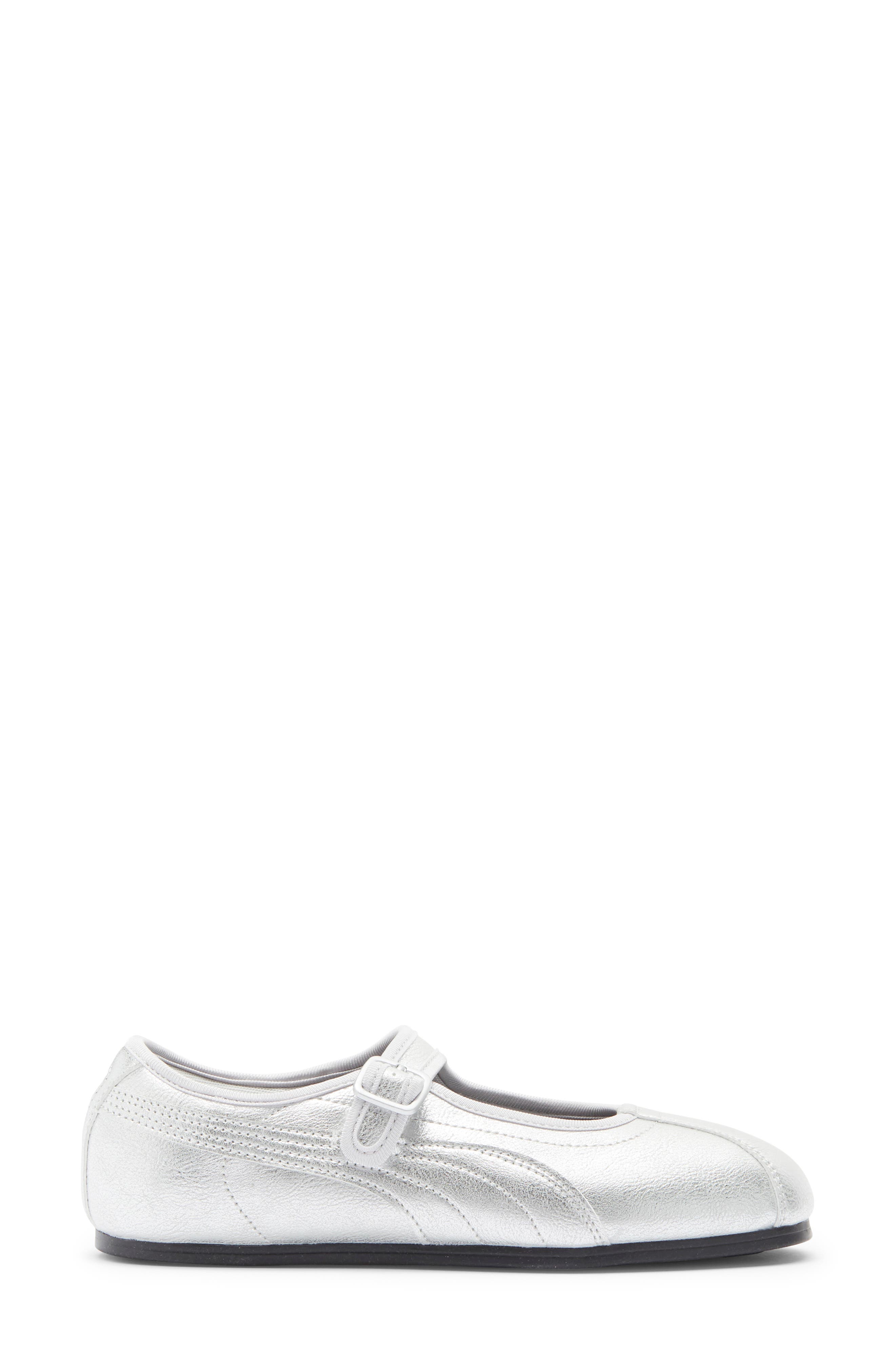 Tacklette Flat, Alternate, color, PUMA SILVER/ PUMA WHITE/ BLACK