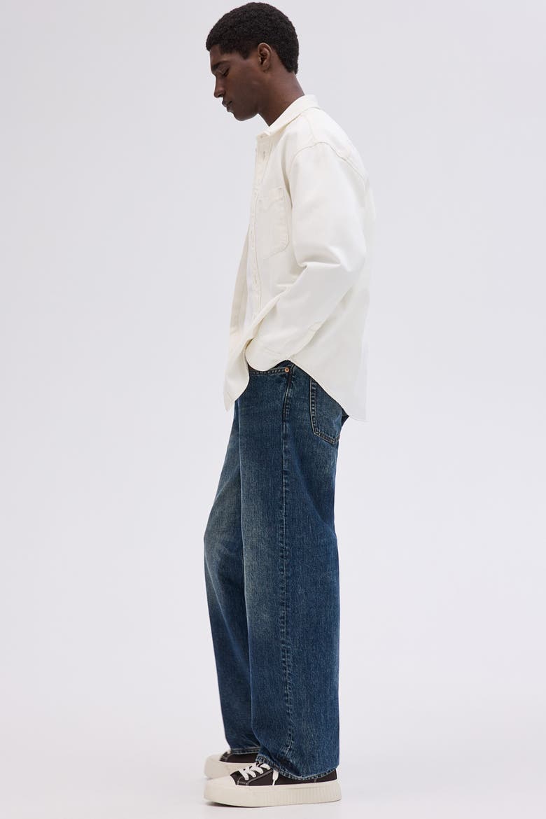 Loose Straight Jeans, Alternate, color, Denim blue