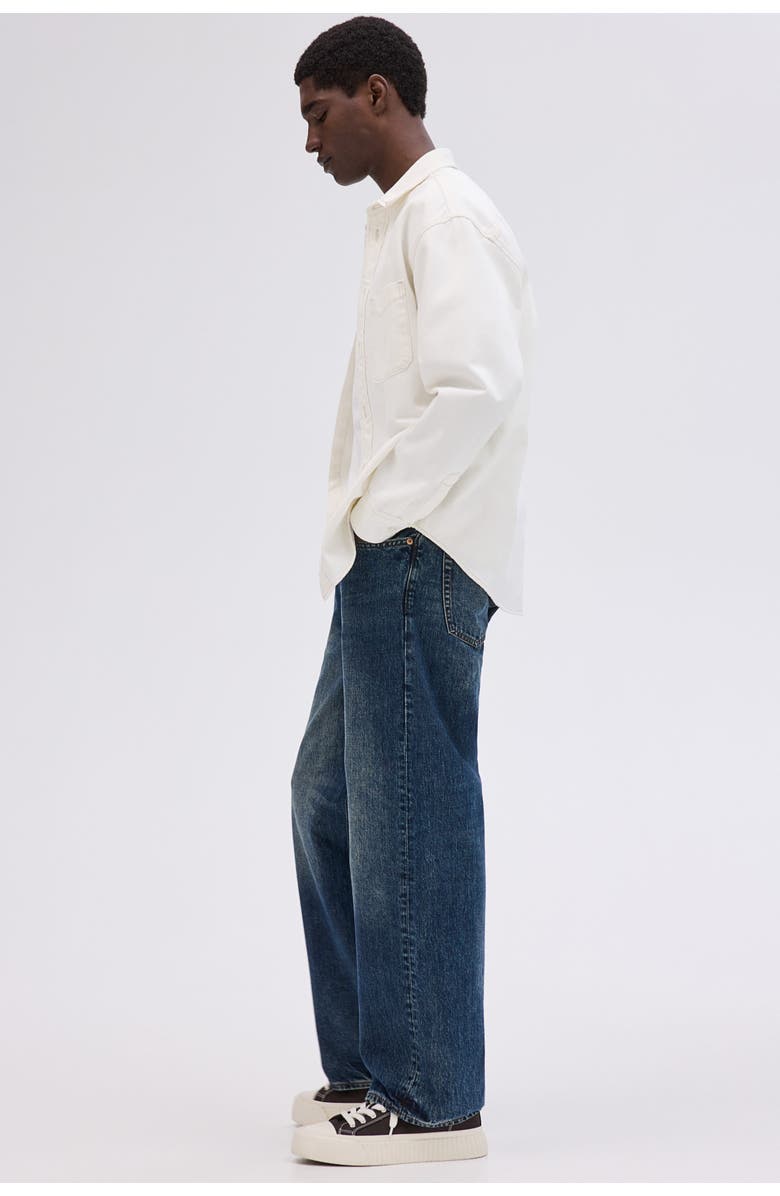 H&M Loose Straight Jeans, Alternate, color, Denim Blue