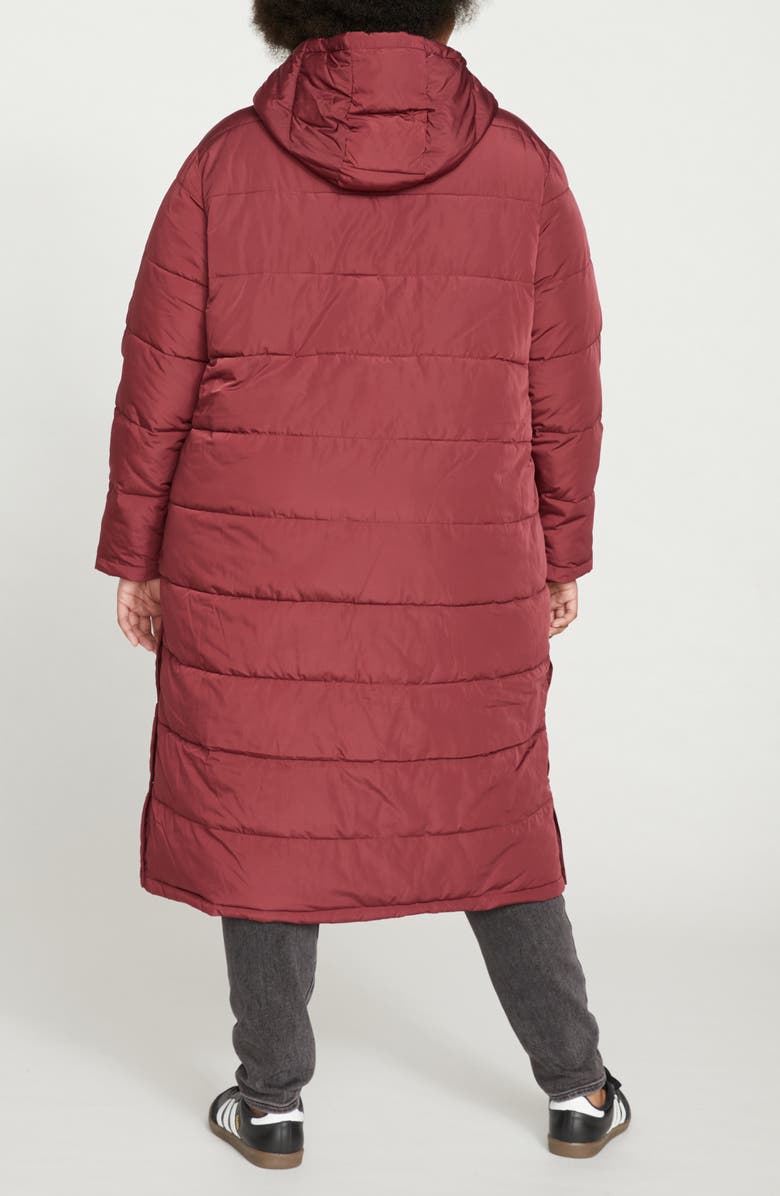 Universal Standard Everest 2 Hooded Long Puffer Coat, Alternate, color, 