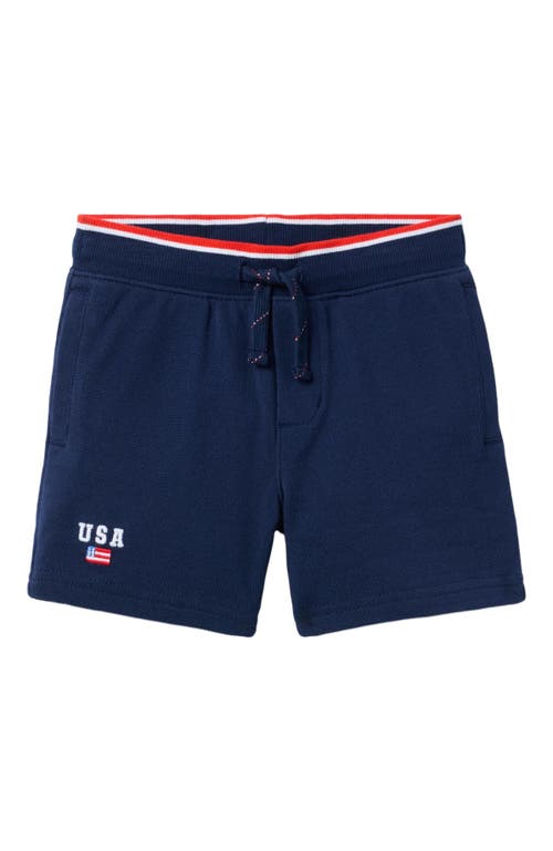 Janie And Jack Boys Pique Pull On Short In Blue