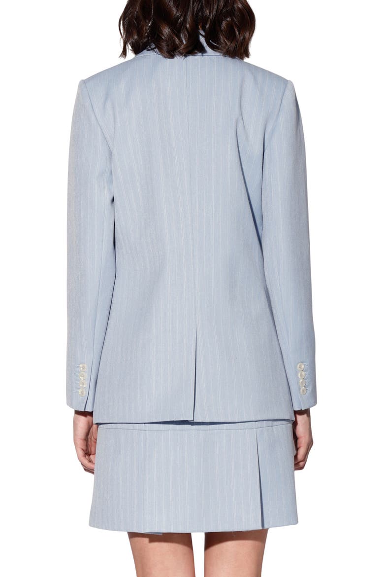 Shannon Blazer Jacket, Alternate, color, STONE PINSTRIPE