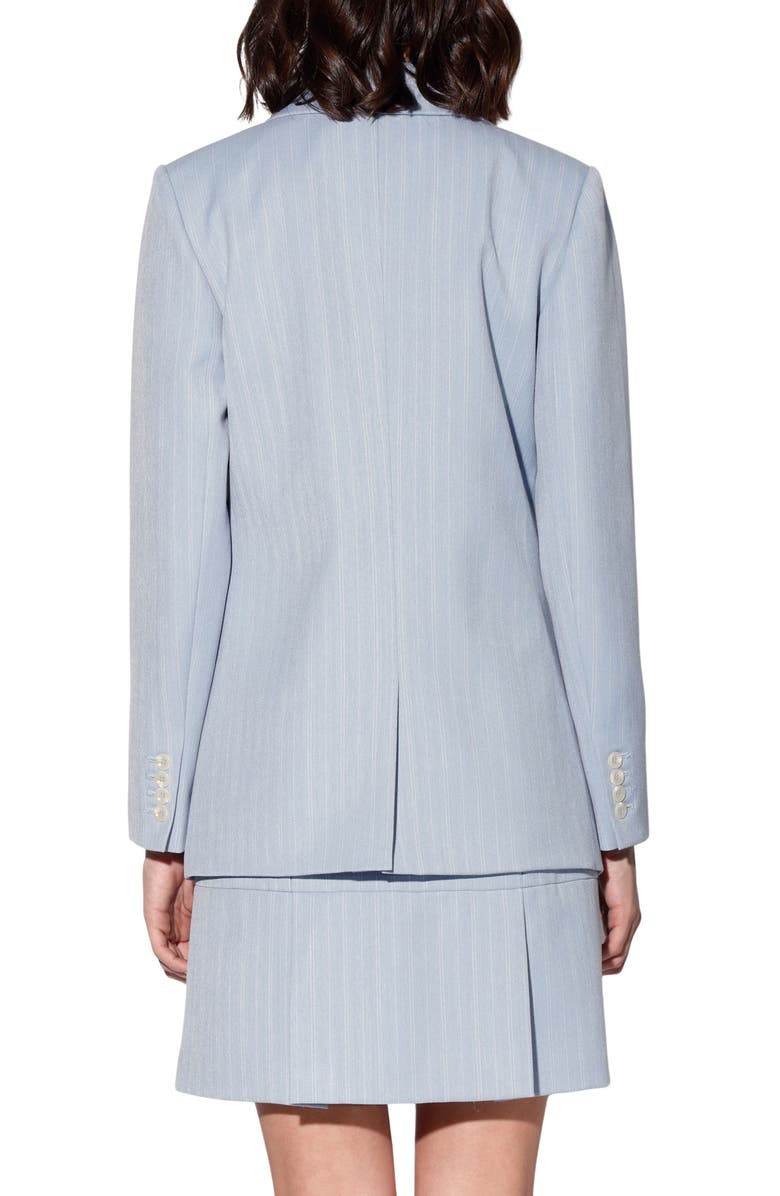 Walter Baker Shannon Blazer Jacket, Alternate, color, Stone Pinstripe