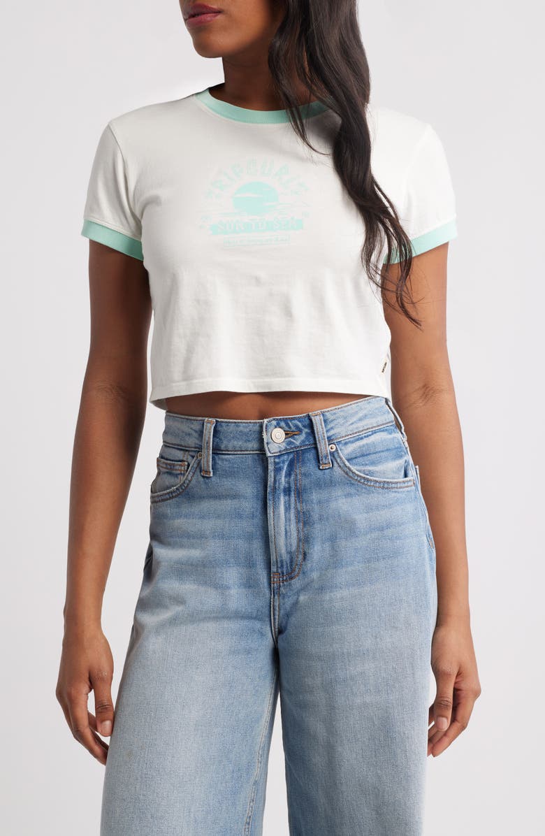 Rip Curl Hookipa Graphic Baby Tee, Main, color, Bone