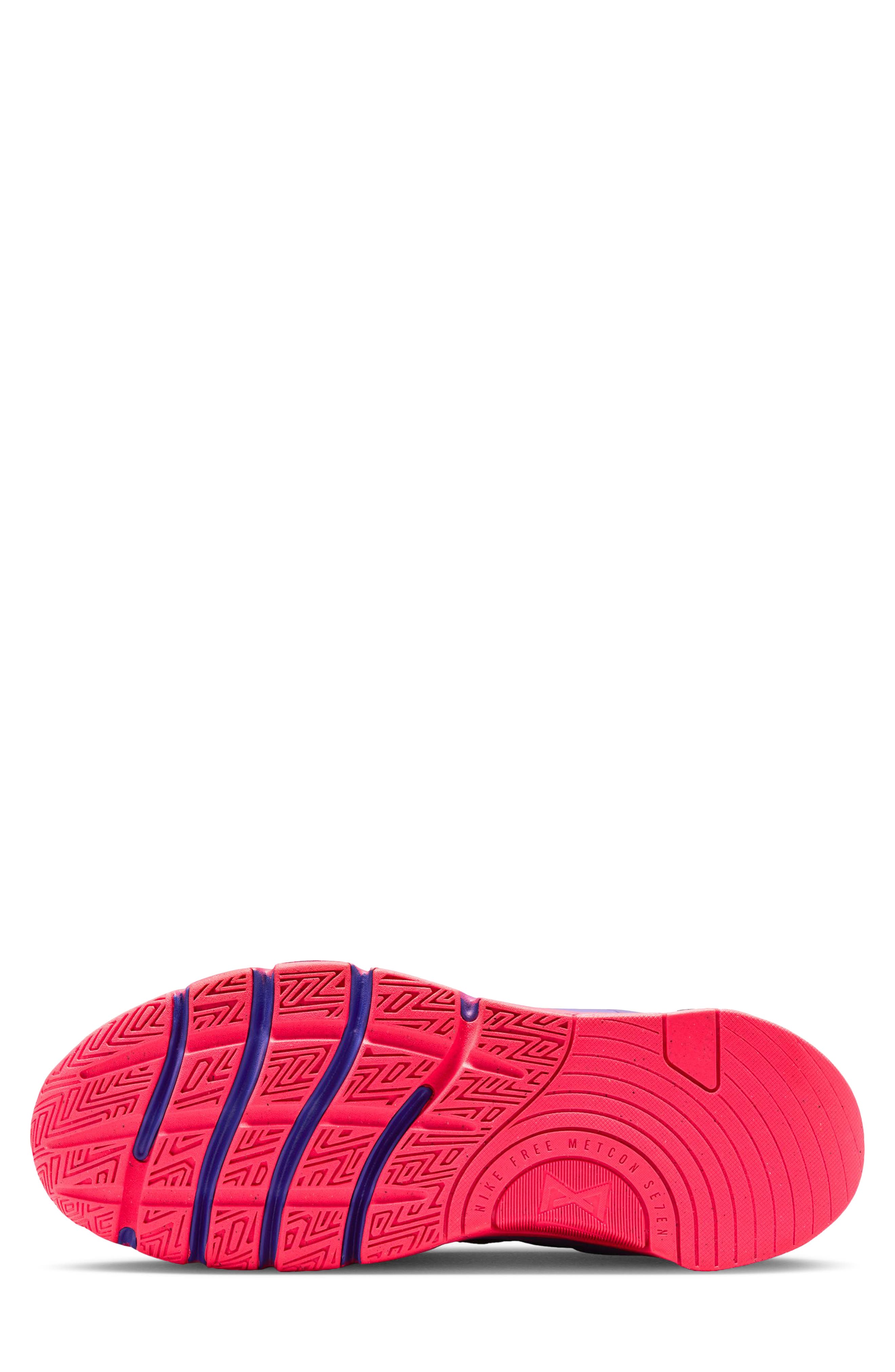 Free Metcon 7 AMP Training Shoe, Alternate, color, BLACK/ HYPER PUNCH/ INDIGO