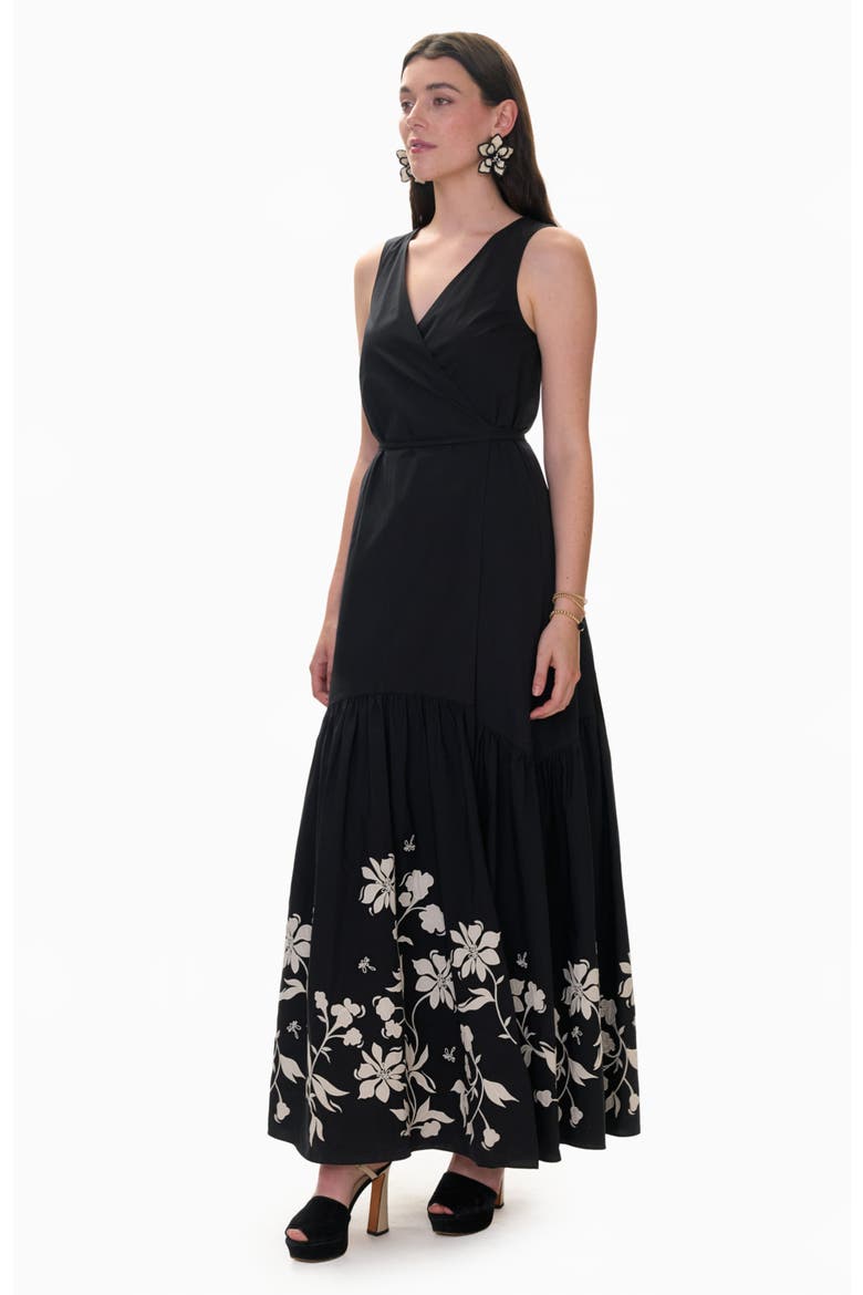 Quinn Applique Dress, Alternate, color, Noir
