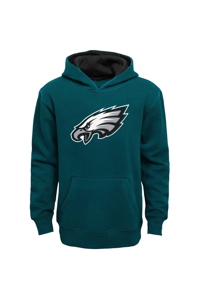 Youth Green Philadelphia Eagles Prime Pullover Hoodie, Main, color, Green