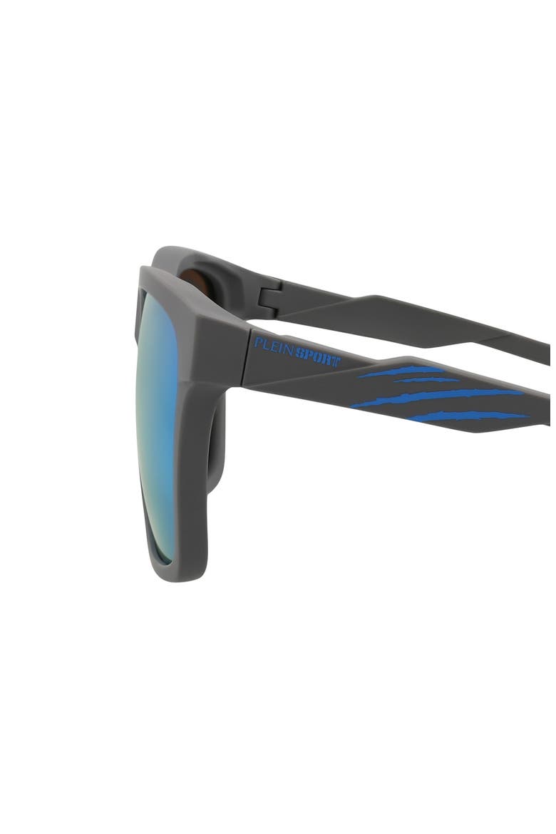 Sport 56mm Square Sunglasses, Alternate, color, GREY GREY BLUE