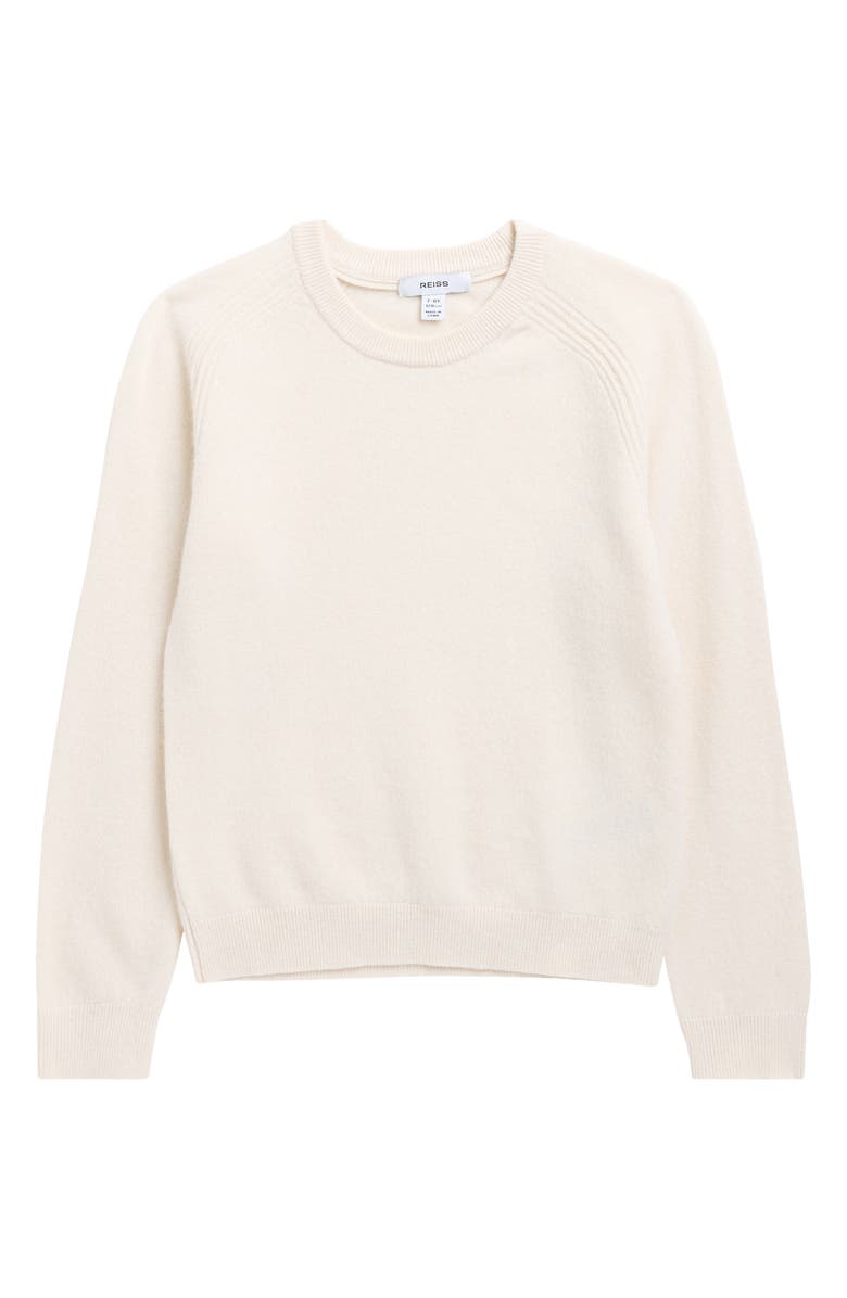 Reiss Kids' Cloud Wool Blend Sweater, Main, color, Off White