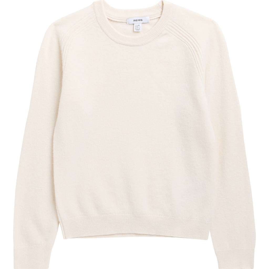Reiss Kids' Cloud Wool Blend Sweater In White