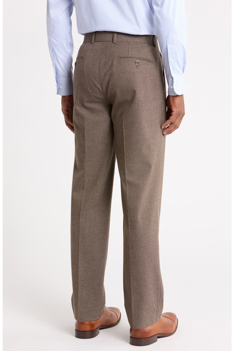 Classic Fit Trousers, Alternate, color, BROWN FLANNEL