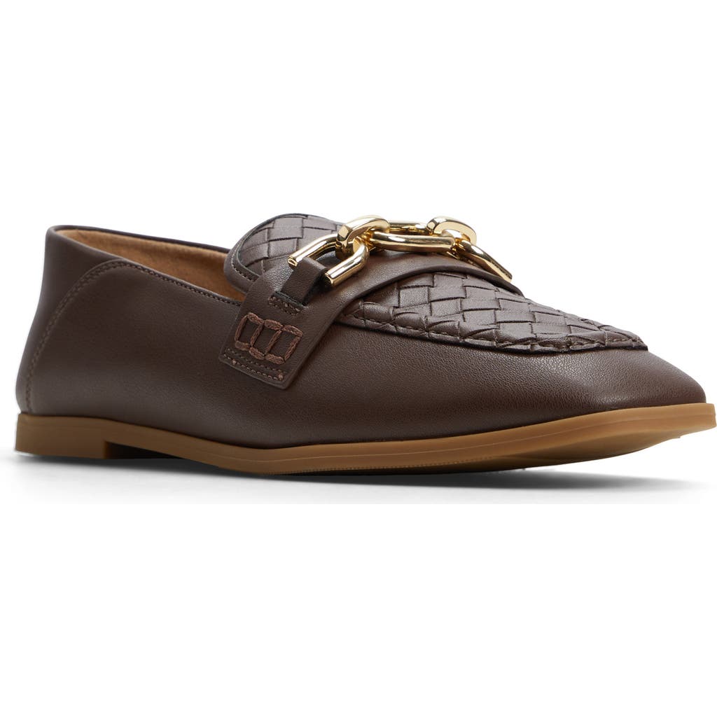 Call It Spring Graceyy Chain Loafer In Dark Brown