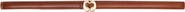 maje Slim smooth leather logo belt