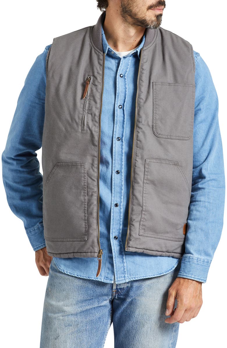 Brixton Builders Abraham Reversible Quilted Vest, Alternate, color,