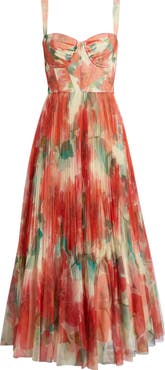 Hutch MacClare Floral Micropleat Gown