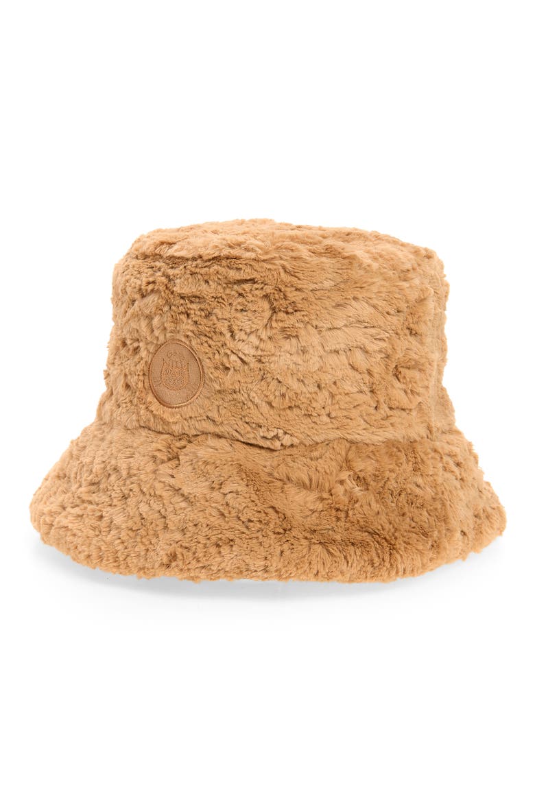 Kids' Bartholomew Bear Fluffle Shade Hat, Main, color, BROWN
