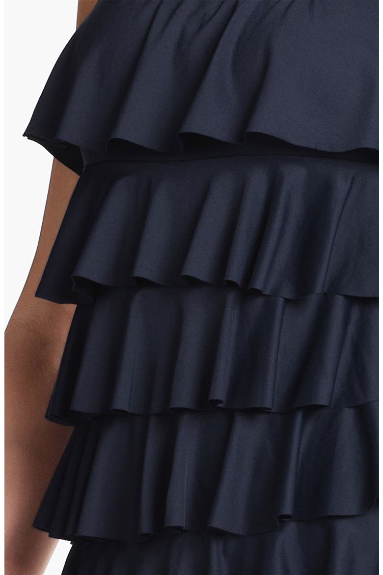 Ruffle One Piece Swimsuit, Alternate, color, NEW NAVY