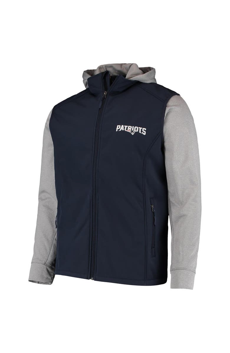 DUNBROOKE Men's Dunbrooke Navy/Gray New England Patriots Alpha Full-Zip Jacket, Alternate, color, Navy