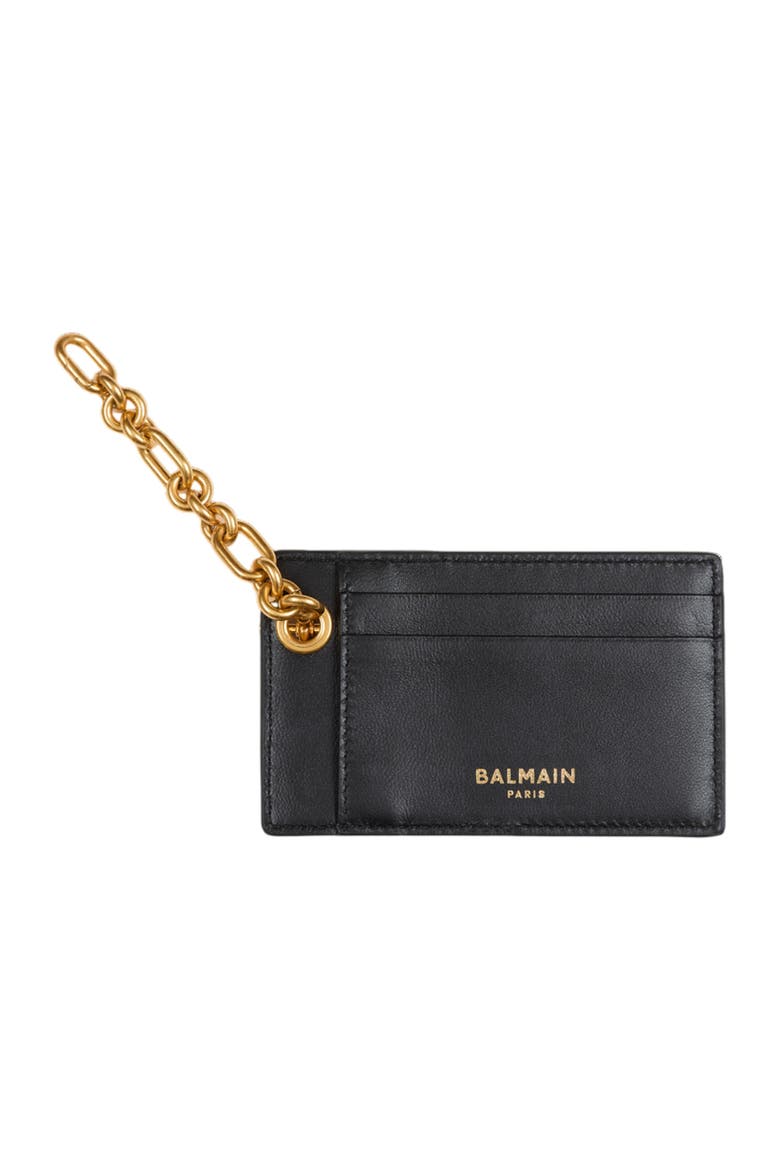 Pulse card holder in Monogram jacquard, Main, color, black