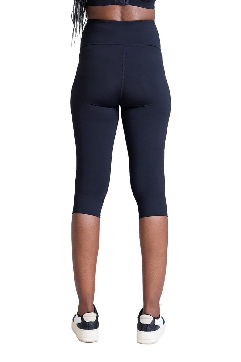 Over the Belly Active Capri Legging, Alternate, color, Black