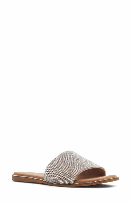 Shimmerr Crystal Embellished Slide Sandal
